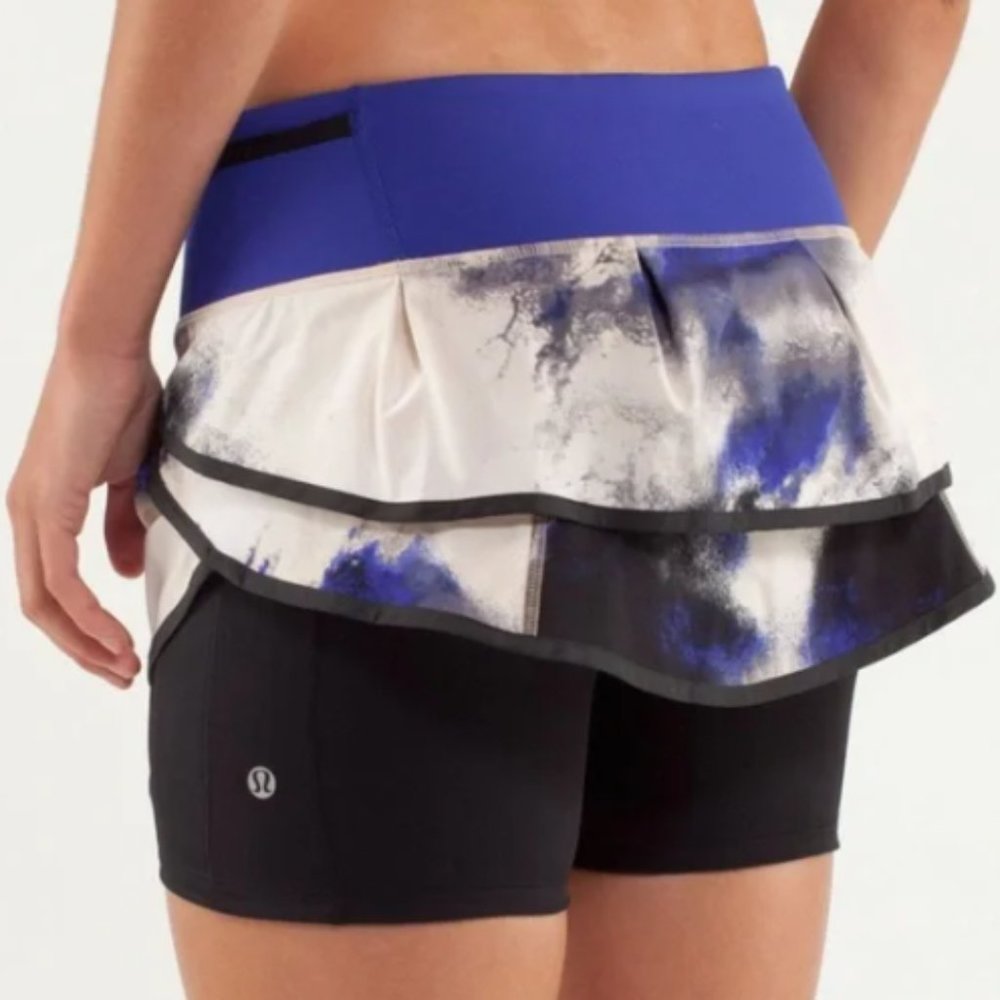 Lululemon Run Speed Squad Skirt Milky Way- Size 2